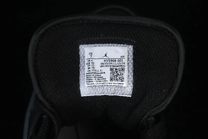 All categories Air Jordan Jordan series basketball shoes Air Jordan 1 Low Air Jordan 1 Low AJ1 Joe 1 black and white canvas leather low-top cultural basketball shoes HV5968-001